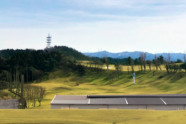 練習場の後方からの風景